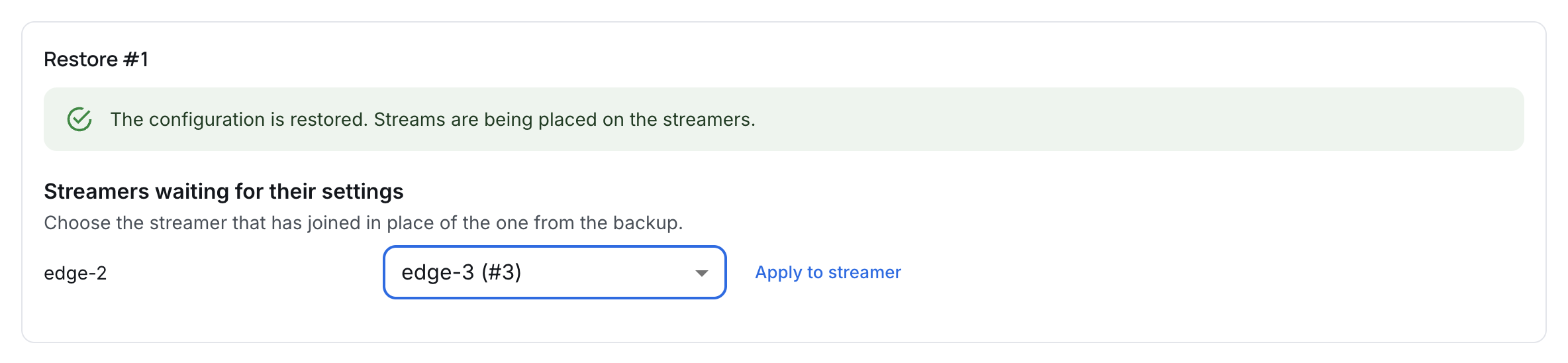 Applying settings left for later to a streamer that has joined