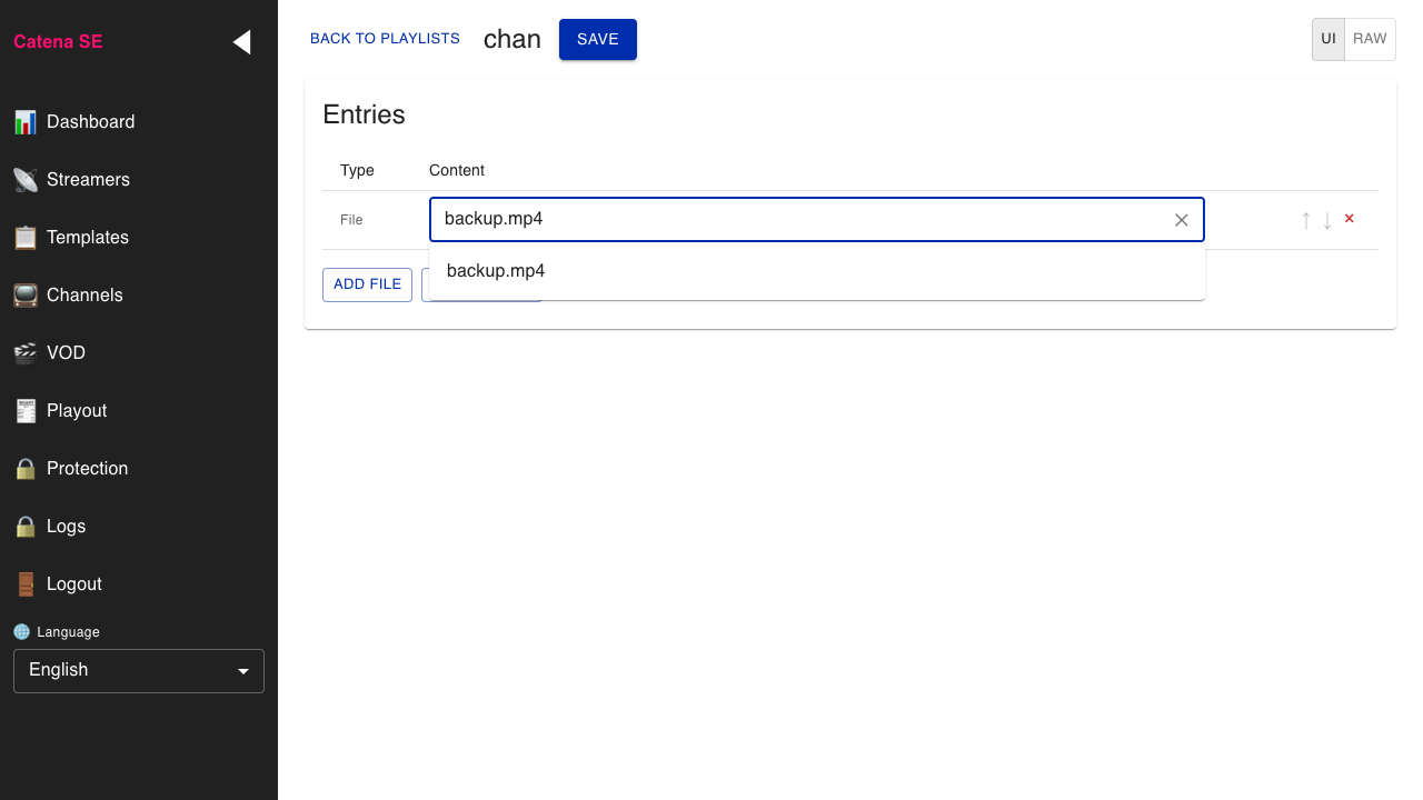 First file added to playlist