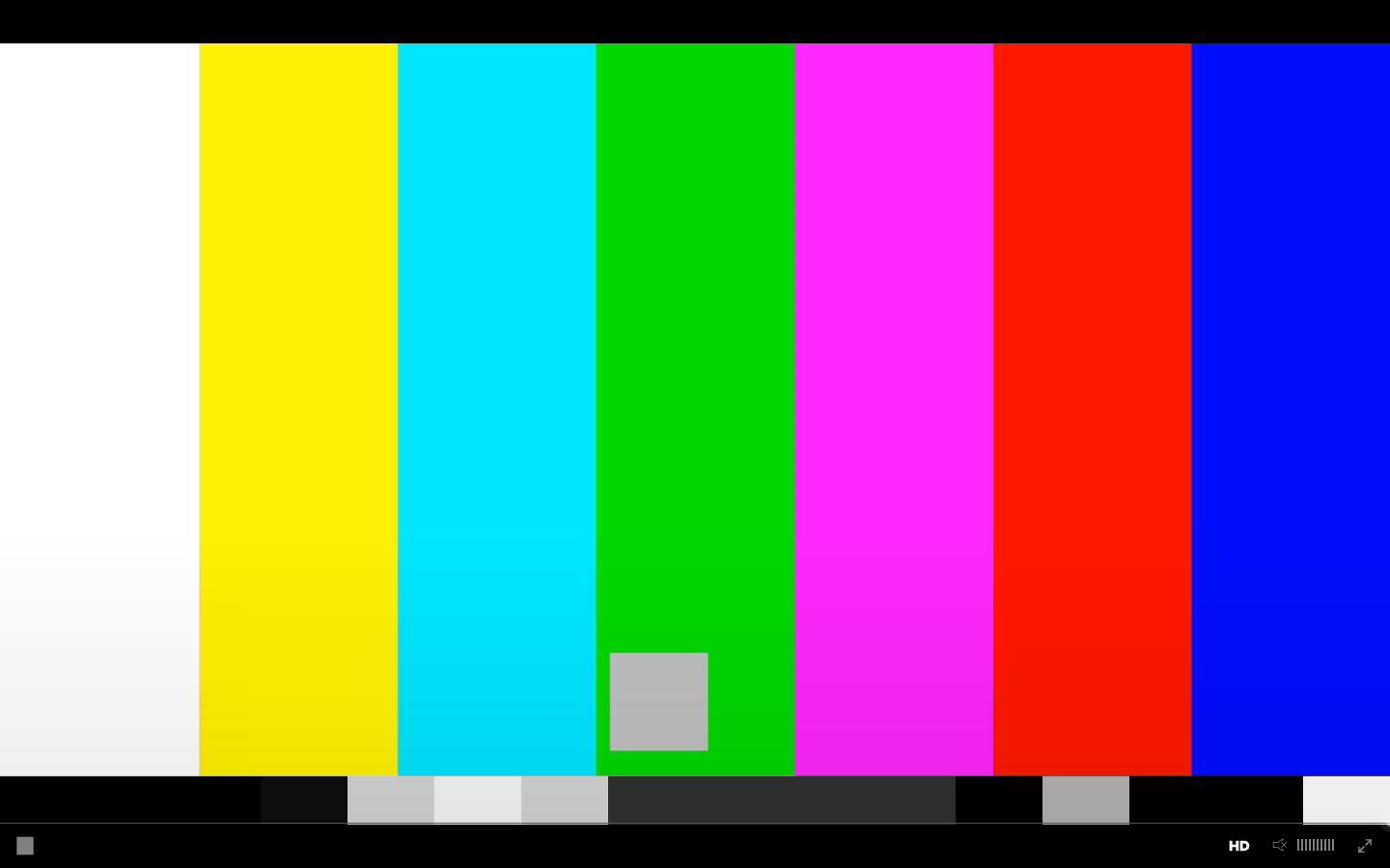 An encrypted stream playing in a browser