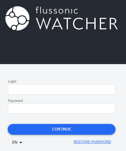 Signing into Watcher web UI