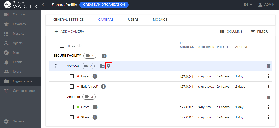 Folders for layered plans
