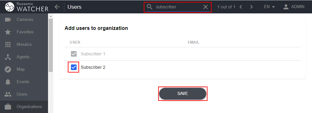 Adding existing users