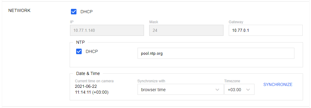 Managing Cameras via ONVIF