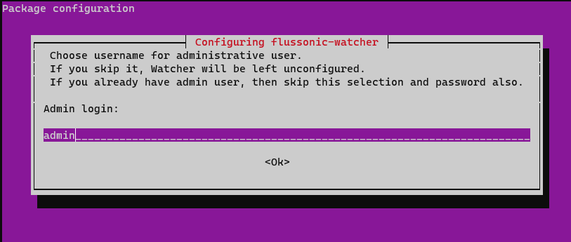 Installation wizard
