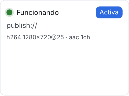 Agora recibe una publicación RTMP real