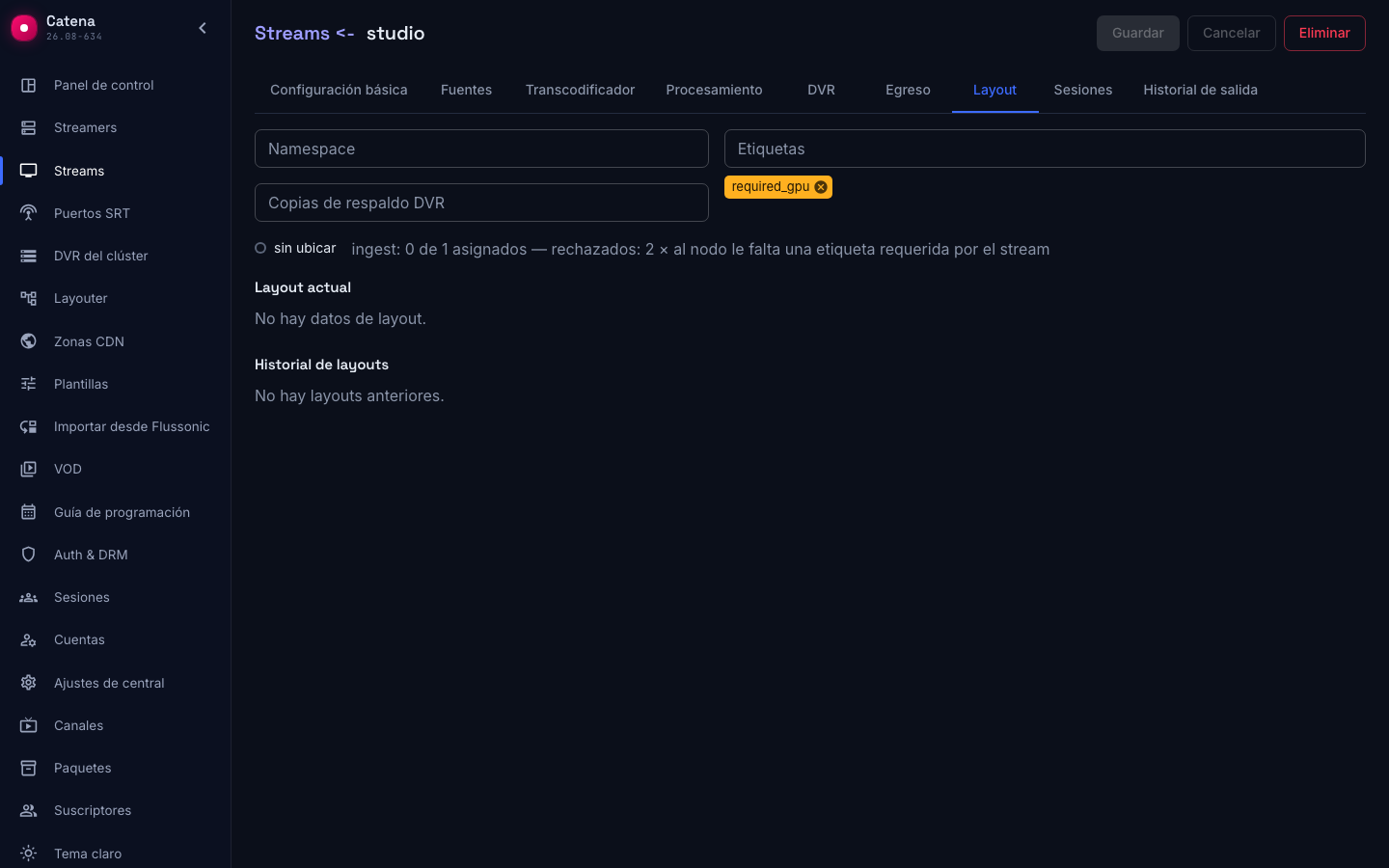 Un stream sin asignación: el resumen de la demanda sin cubrir con el motivo de rechazo