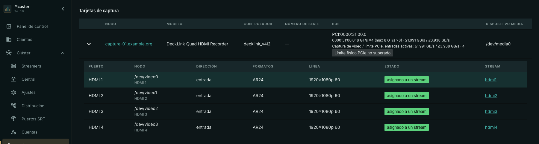 Carga por debajo del límite físico tras cambiar a FullHD60