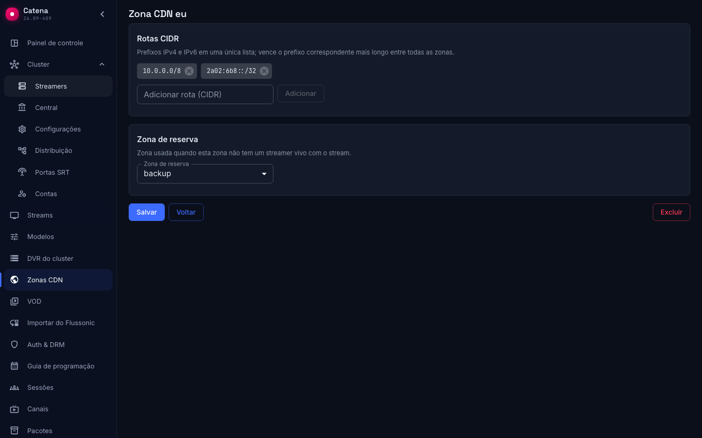 O editor da zona: rotas CIDR e a zona de reserva