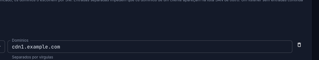 O estado de emissão ao lado da entrada